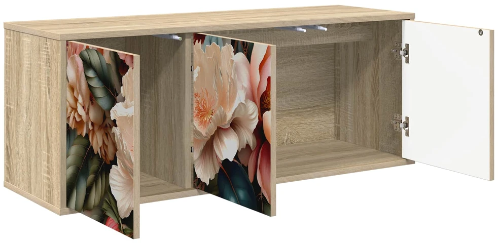 TV staliukas Sieninis televizoriaus stovas BORNE 102 x 33 x 40 cm