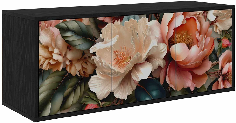TV staliukas Sieninis televizoriaus stovas BORNE 102 x 33 x 40 cm
