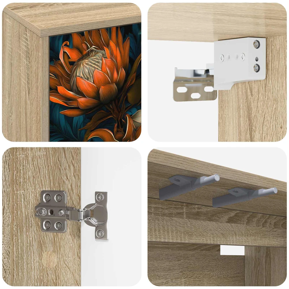 Sieninis televizoriaus stovas LOCHEM 102 x 33 x 40 cm