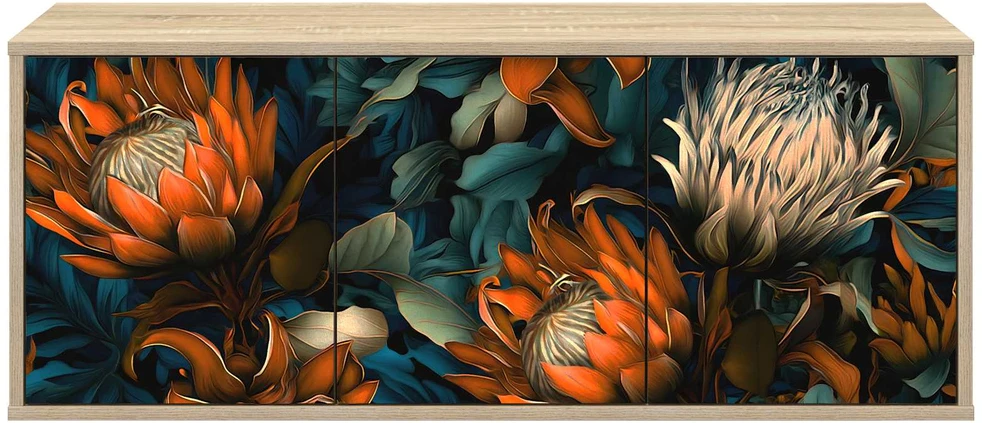 Sieninis televizoriaus stovas LOCHEM 102 x 33 x 40 cm