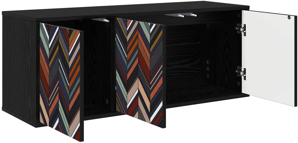 TV staliukas Sieninis televizoriaus stovas OMMEN 102 x 33 x 40 cm