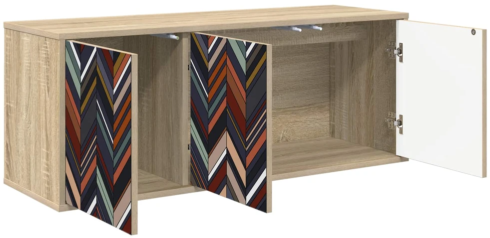 TV staliukas Sieninis televizoriaus stovas OMMEN 102 x 33 x 40 cm