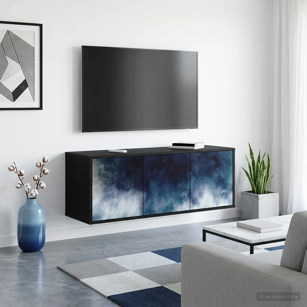 TV staliukas Sieninis televizoriaus stovas RAALTE 102 x 33 x 40 cm