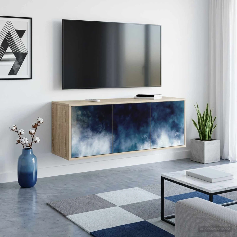 TV staliukas Sieninis televizoriaus stovas RAALTE 102 x 33 x 40 cm