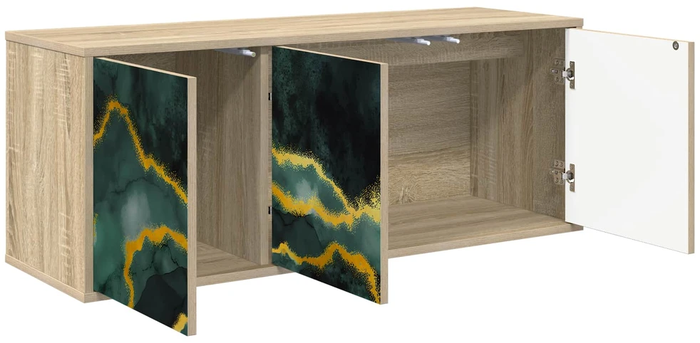 TV staliukas Sieninis televizoriaus stovas WIJHE 102 x 33 x 40 cm