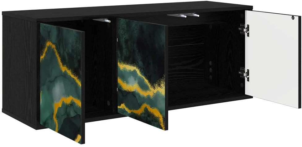 TV staliukas Sieninis televizoriaus stovas WIJHE 102 x 33 x 40 cm