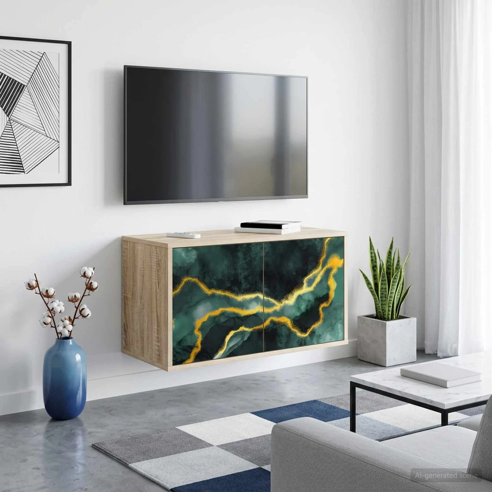 TV staliukas Sieninis televizoriaus stovas WIJHE 69 x 33 x 40 cm