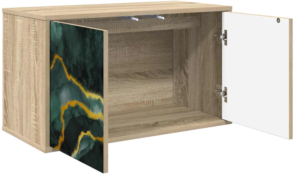 TV staliukas Sieninis televizoriaus stovas WIJHE 69 x 33 x 40 cm