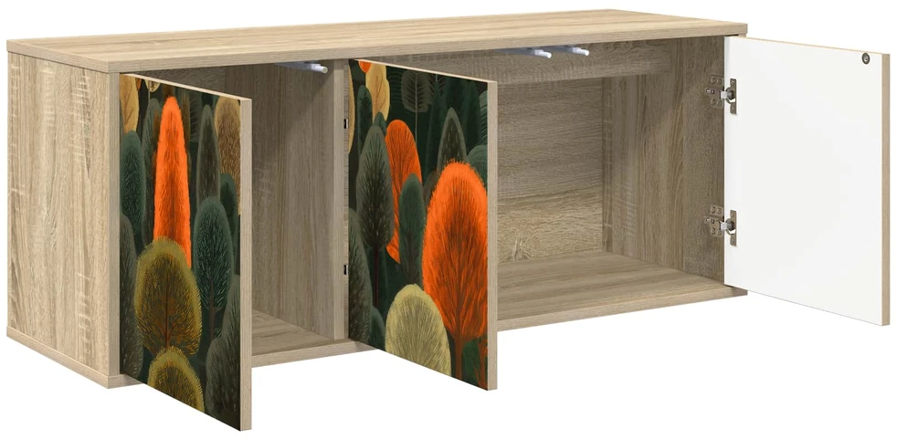 TV staliukas Sieninis televizoriaus stovas ZAANDAM 102 x 33 x 40 cm