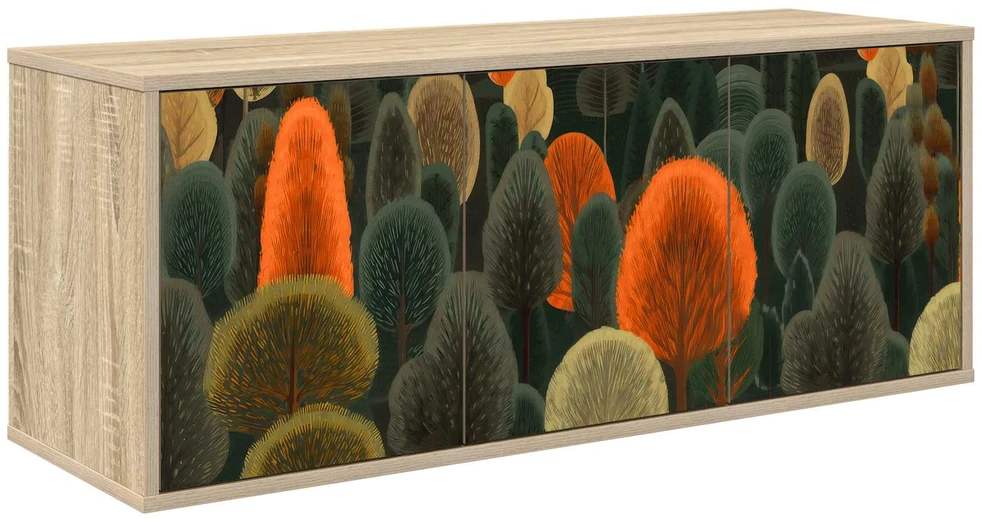 TV staliukas Sieninis televizoriaus stovas ZAANDAM 102 x 33 x 40 cm