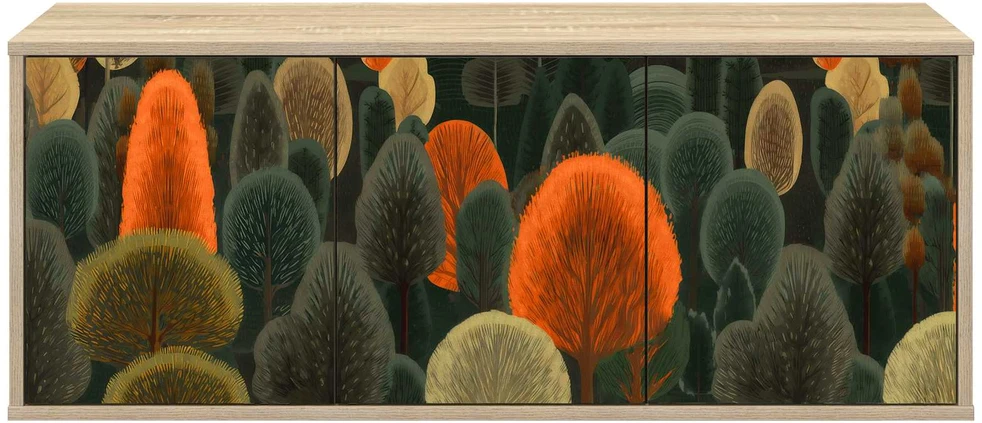 TV staliukas Sieninis televizoriaus stovas ZAANDAM 102 x 33 x 40 cm