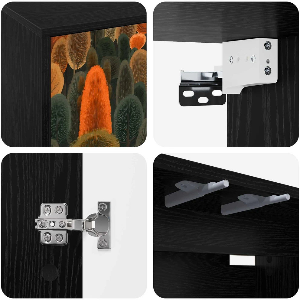 TV staliukas Sieninis televizoriaus stovas ZAANDAM 69 x 33 x 40 cm