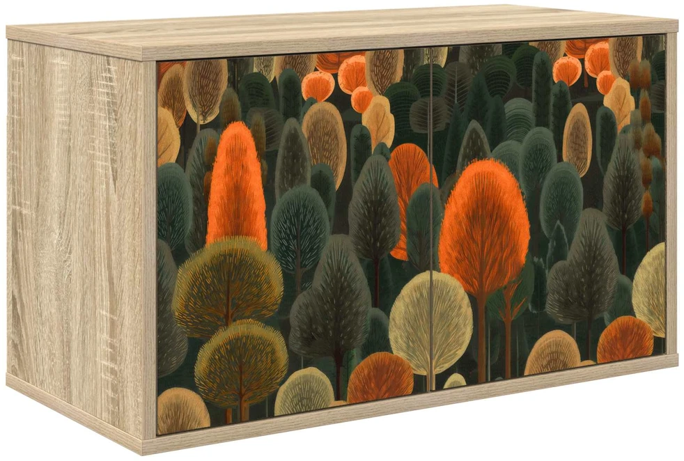 TV staliukas Sieninis televizoriaus stovas ZAANDAM 69 x 33 x 40 cm
