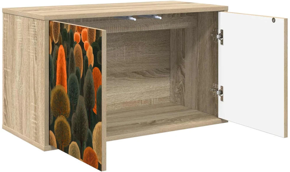 TV staliukas Sieninis televizoriaus stovas ZAANDAM 69 x 33 x 40 cm