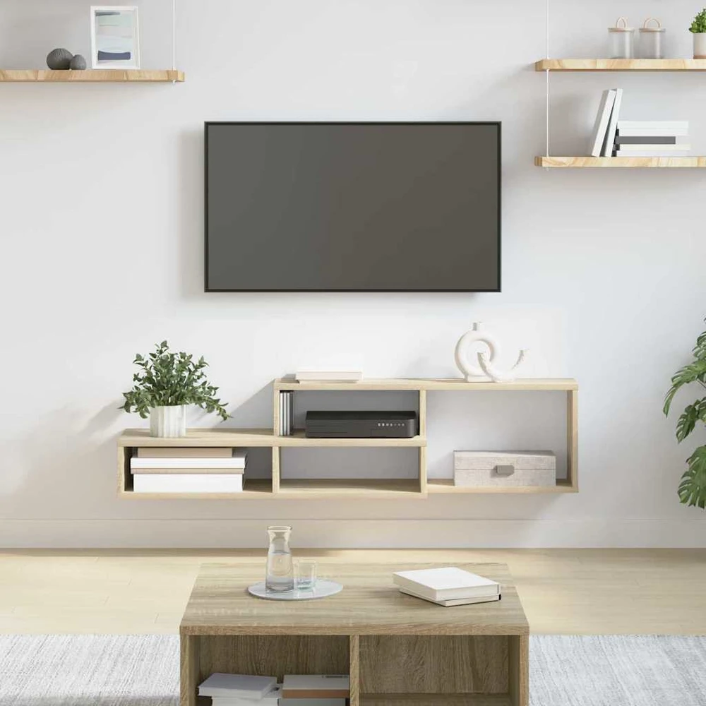 TV staliukas Sieninistelevizoriausstovas 120x25x28,5cm Apdirbta mediena