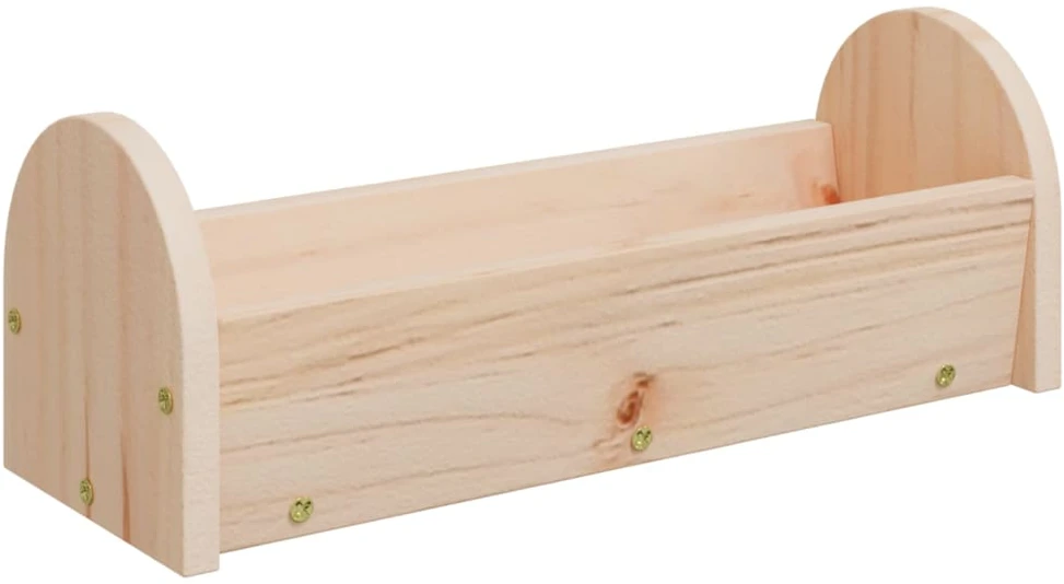 Šieno laikiklis triušiams, 28x10x10cm, eglės medienos masyvas