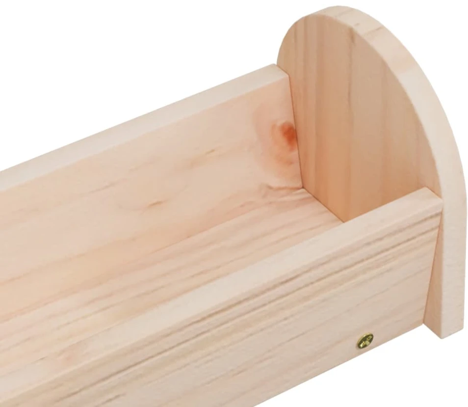 Šieno laikiklis triušiams, 28x10x10cm, eglės medienos masyvas