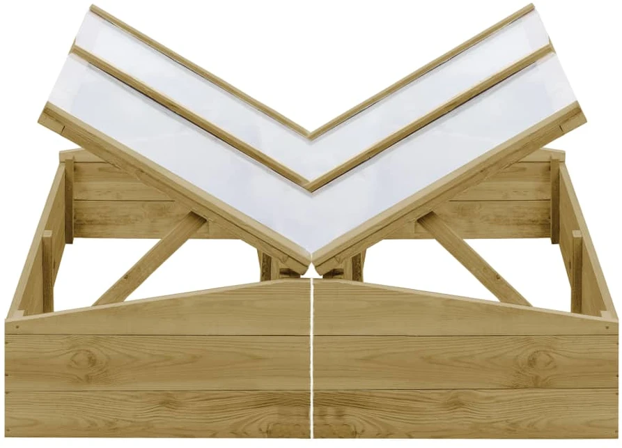 Šiltnamiai, 2vnt., 100x50x35cm, impregnuota pušies mediena