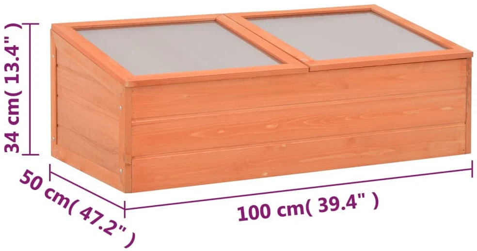 Šiltnamis, 100x50x34cm, mediena