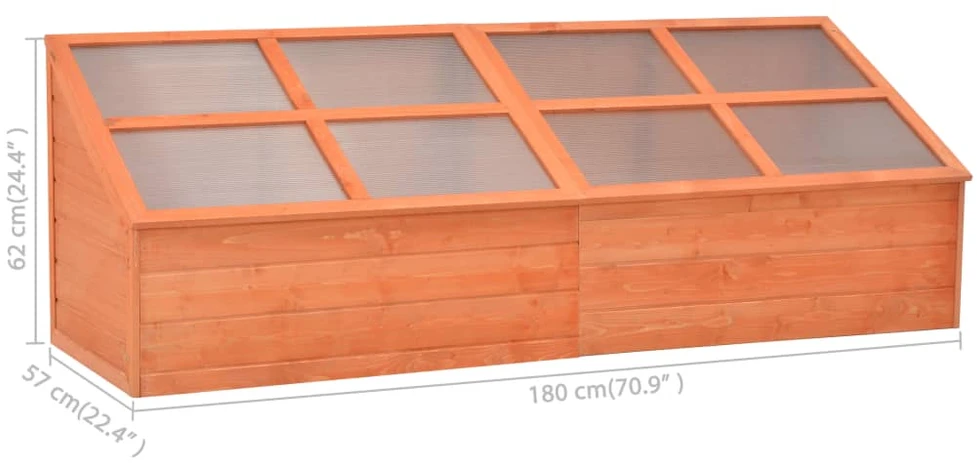 Šiltnamis, 180x57x62cm, mediena