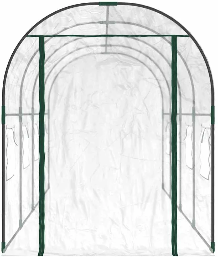 Šiltnamis, skaidrus, 160x400x190 cm, PVC ir plienas