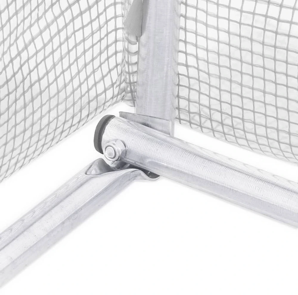 Šiltnamis su plieno rėmu, baltos spalvos, 5x2x2,3m, 10m²