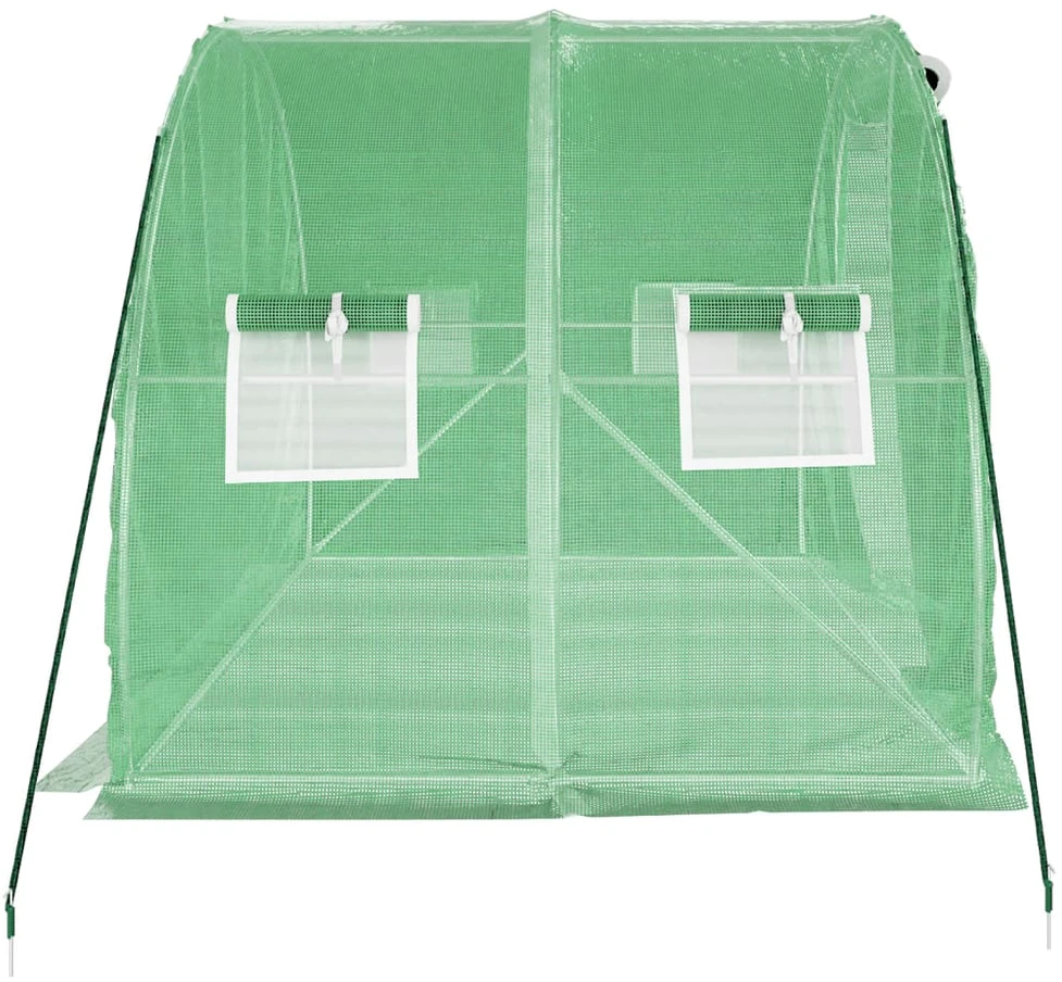 Šiltnamis su plieno rėmu, žalios spalvos, 3x2x2m, 6m²