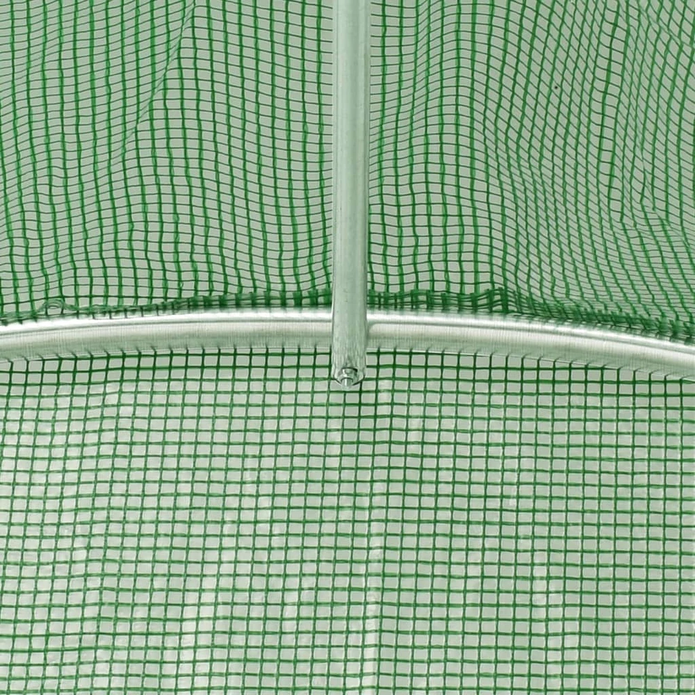 Šiltnamis su plieno rėmu, žalios spalvos, 2x2x2m, 4m²
