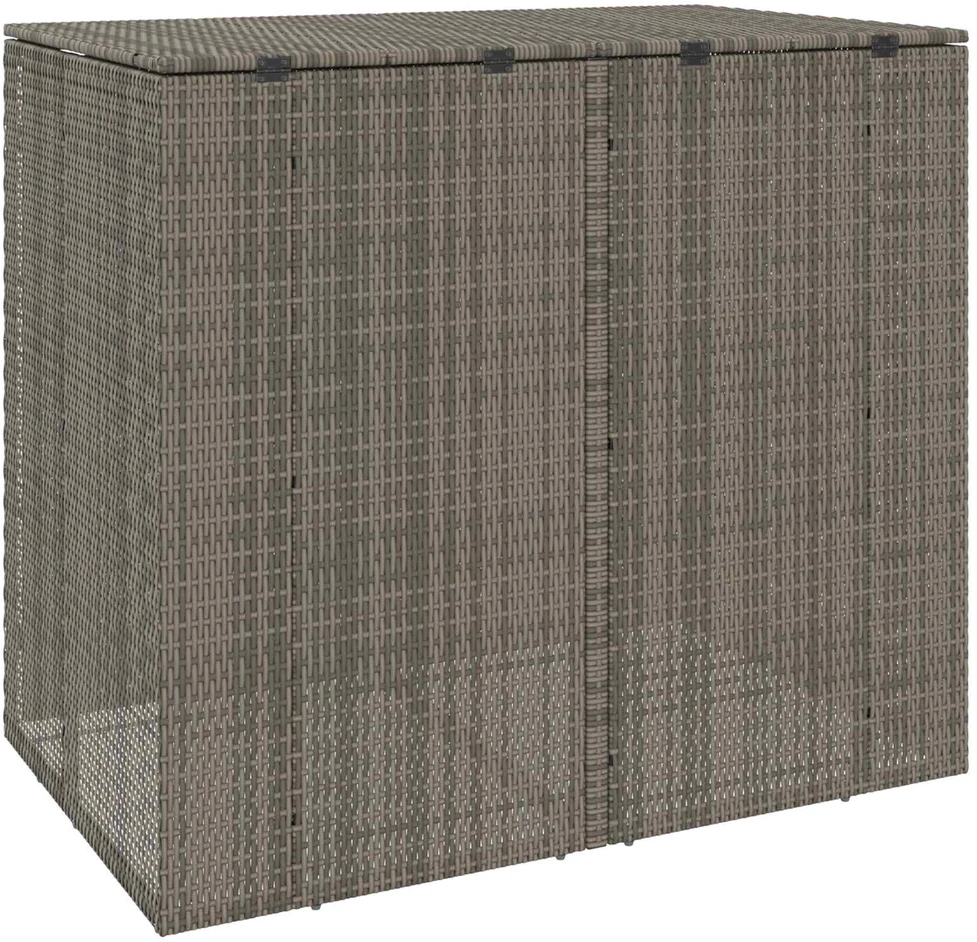 Šiukšlių dėžė 2 vnt. Pilka 130 x 80 x 115 cm Polietilenas