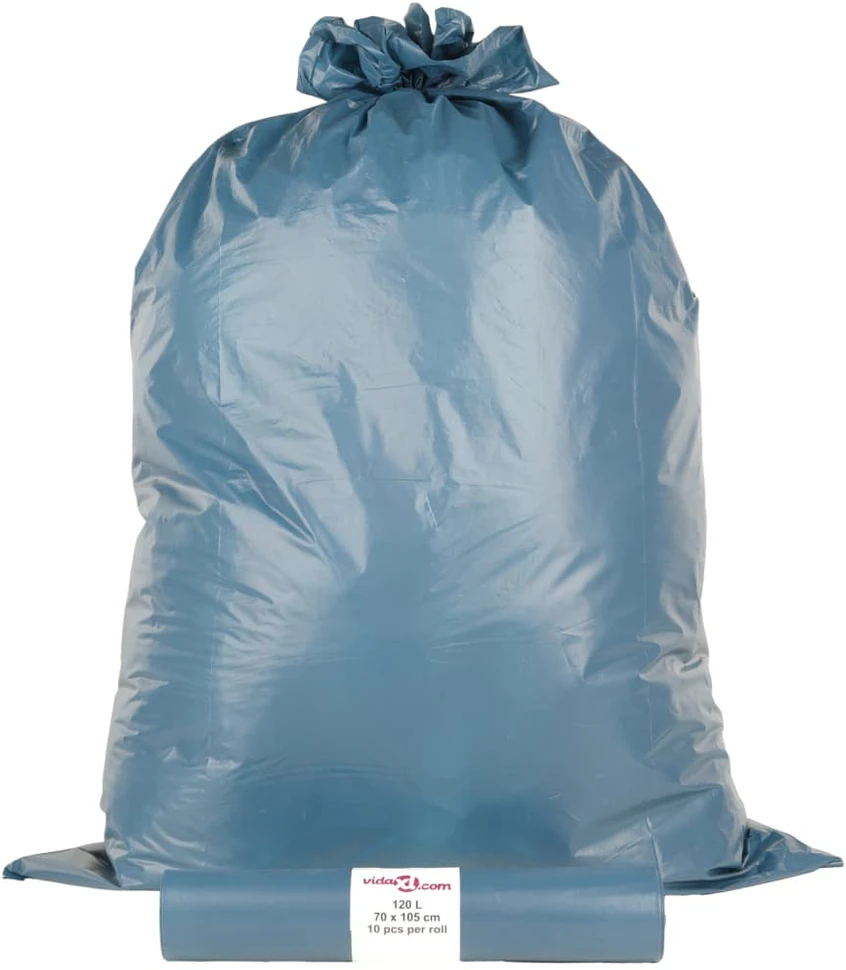 Šiukšlių maišai, 100vnt., mėlynos spalvos, 120l