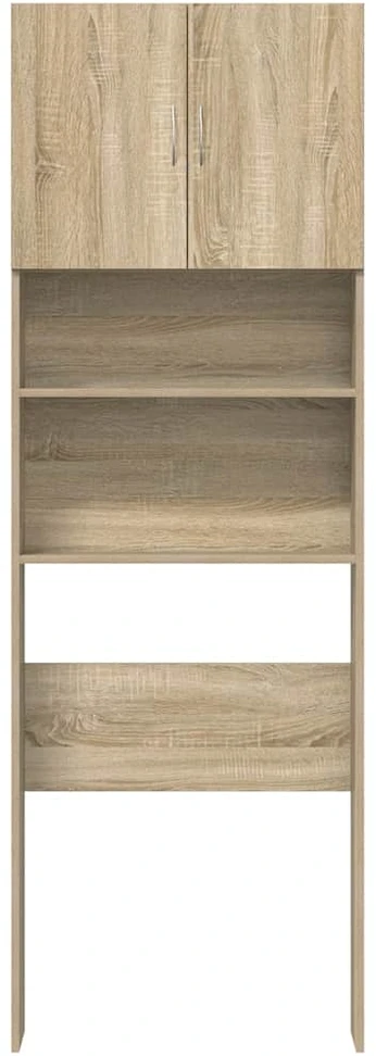 Skalbimo mašinos spintelė, ąžuolo, 64x24x190cm, mediena