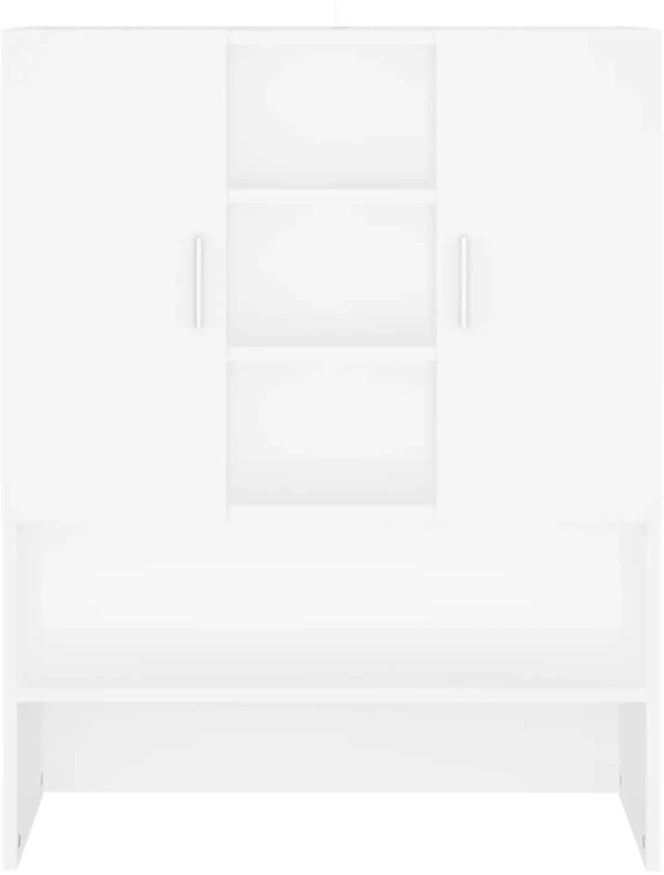 Skalbimo mašinos spintelė, baltos spalvos, 70,5x25,5x90cm