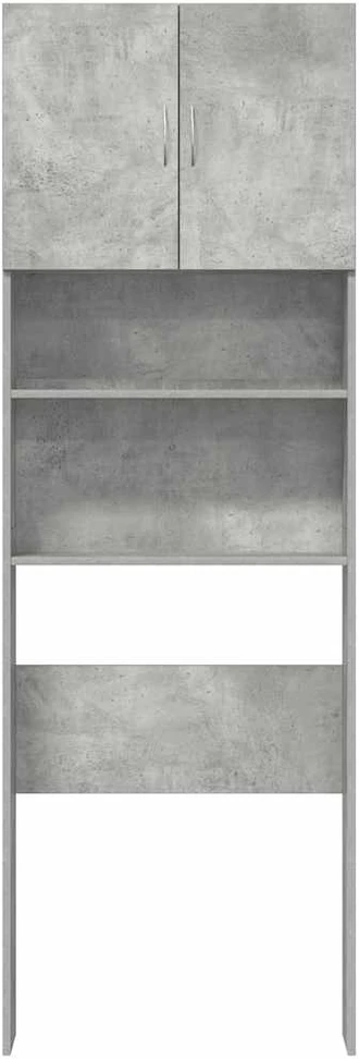 skalbimo mašinos spintelė betoninė pilka 64x24x190 cm