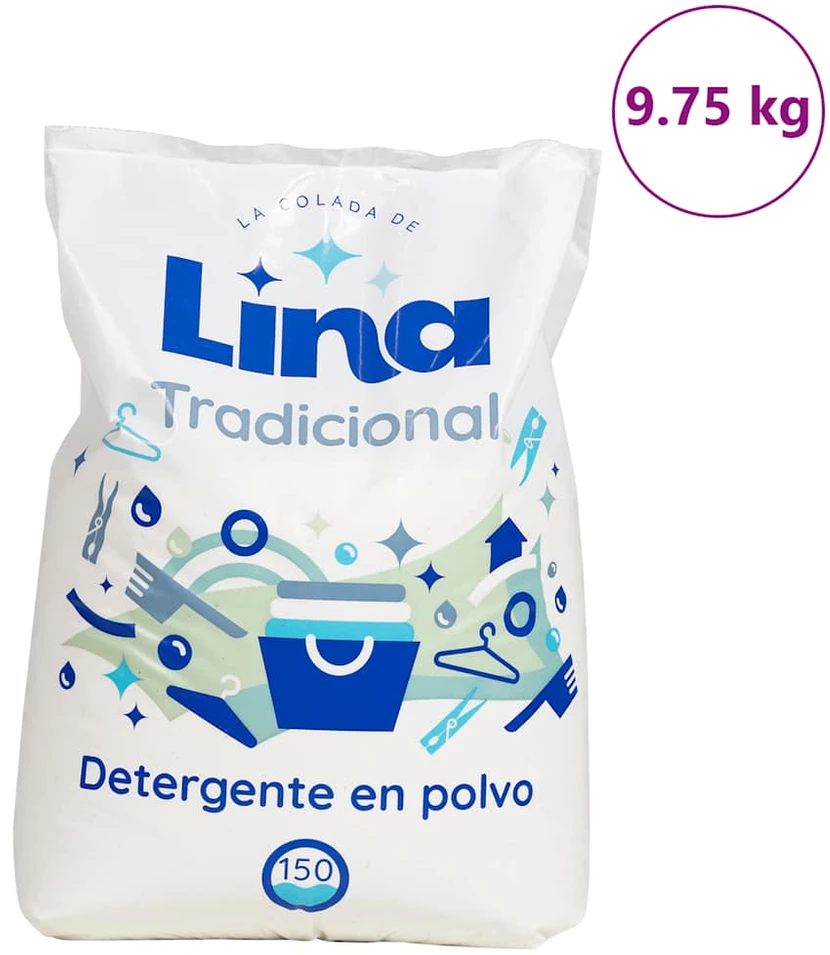 skalbimo milteliai 150 skalbimų 9,75 kg balti