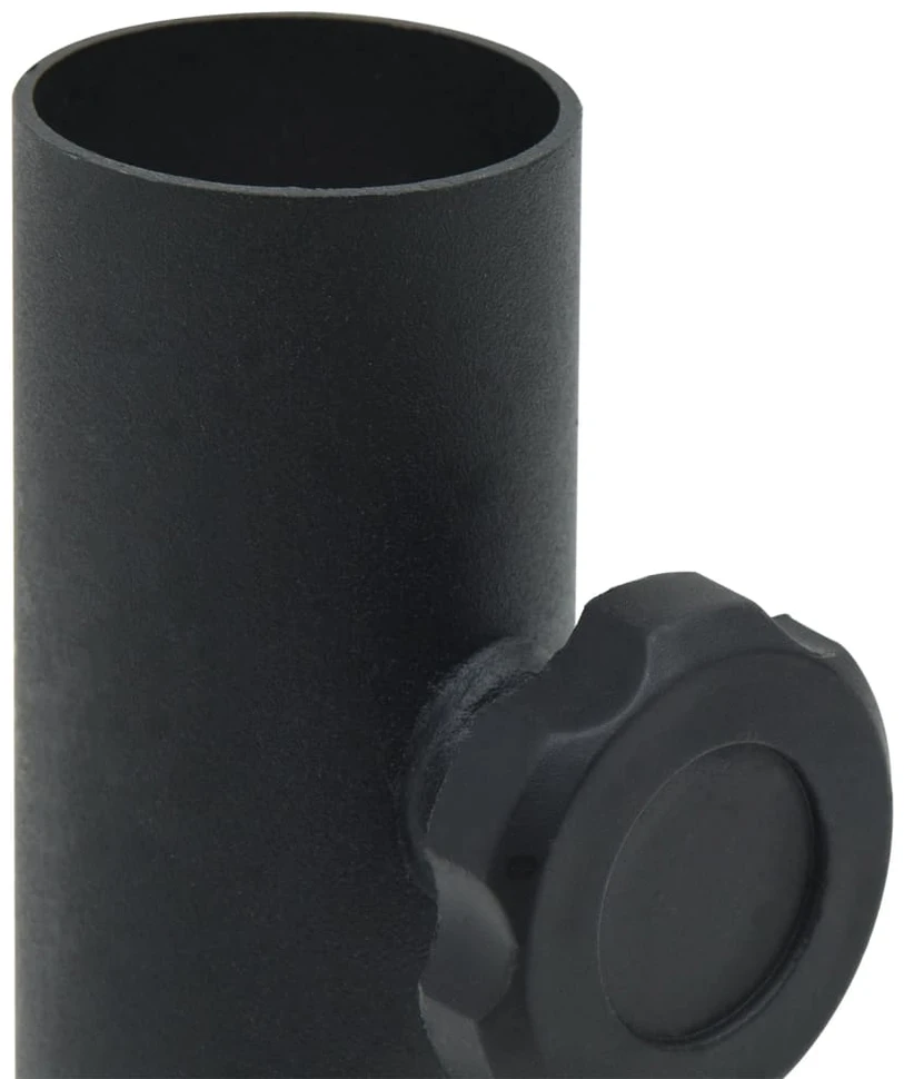 Skėčio pagrindas 32/34/38mm stulpams, matinis juodas, plienas