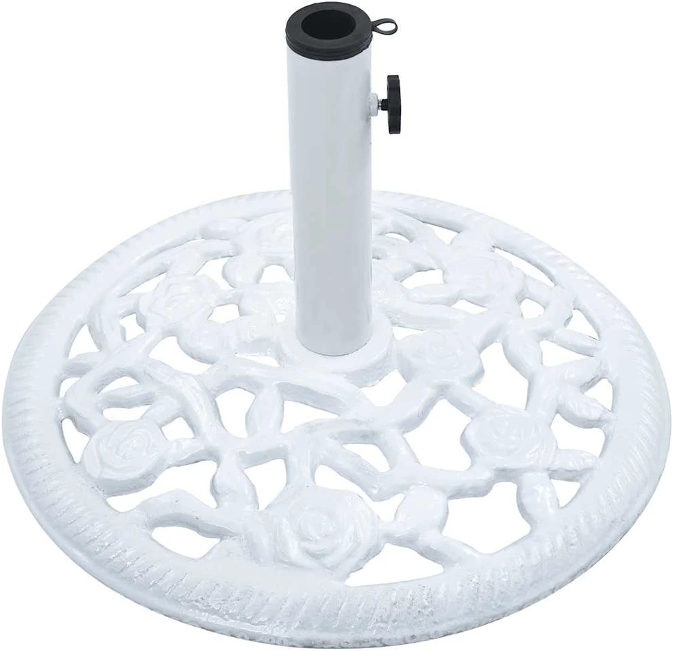 Skėčio pagrindas, baltos spalvos, ketus, 12kg, 48cm