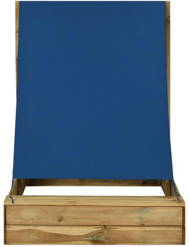 Smėlio dėžė su stogu, 160x100x133cm, impregnuota pušies mediena