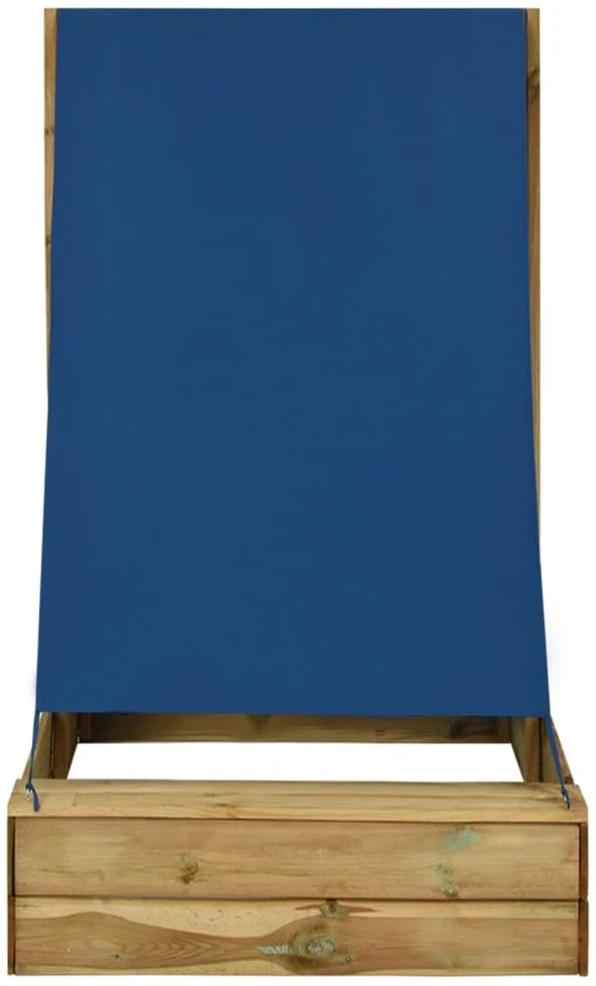 Smėlio dėžė su stogu, 80x60x97,5cm, impregnuota pušies mediena