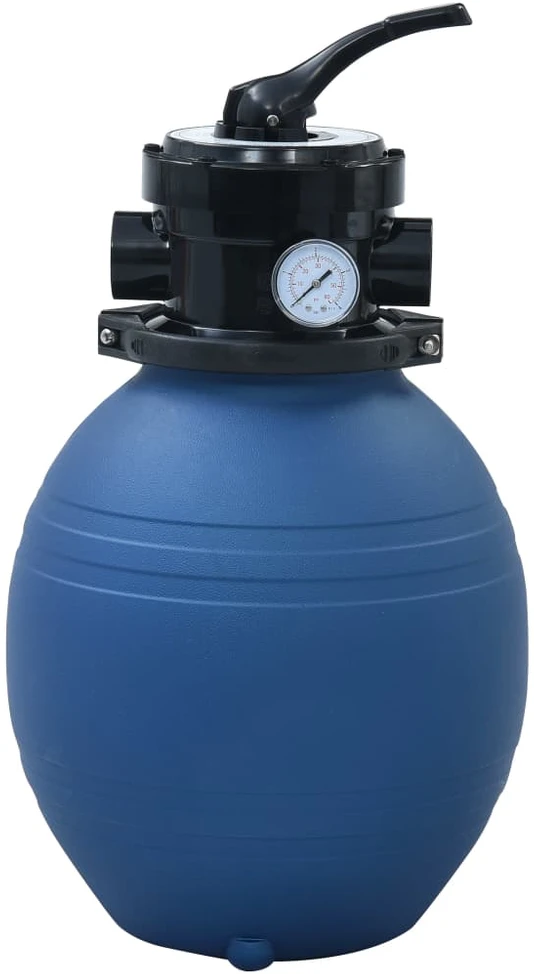 Smėlio filtras baseinui su 4 padėčių vožtuvu, mėlynas, 300mm