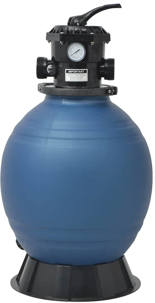 Smėlio filtras baseinui su 6 pozicijų vožtuvu, mėlynas, 460mm