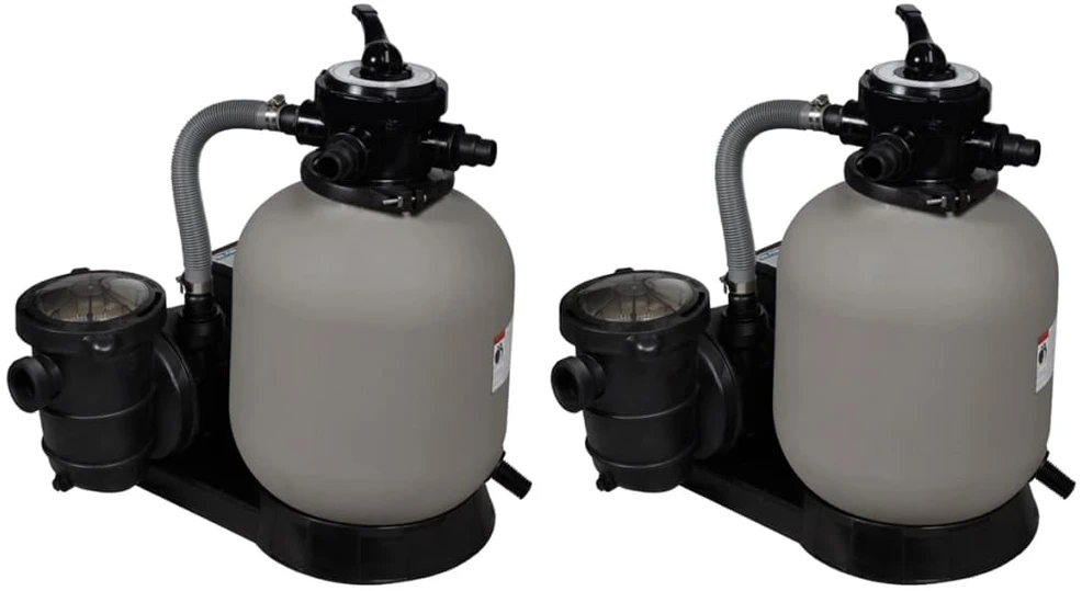 Smėlio filtro siurbliai, 2 vnt., 600W, 17000 l/val (2x90396)