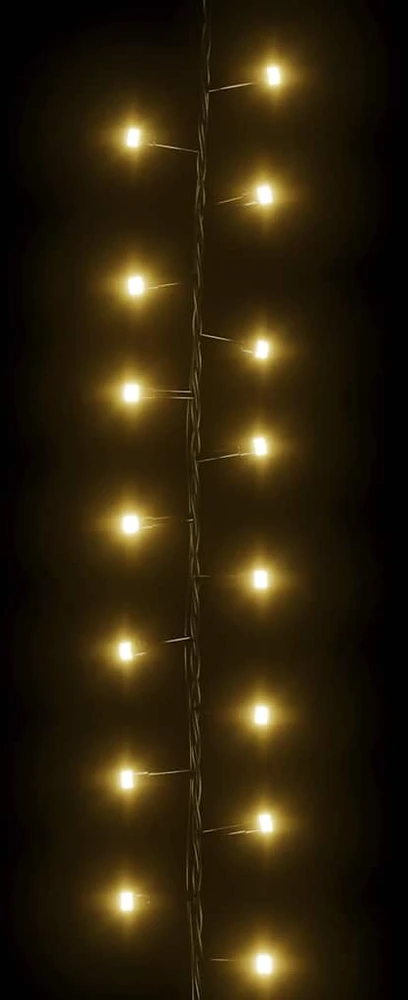 Smulkių LED lempučių girlianda, 25m, PVC, 1000 šiltų baltų LED