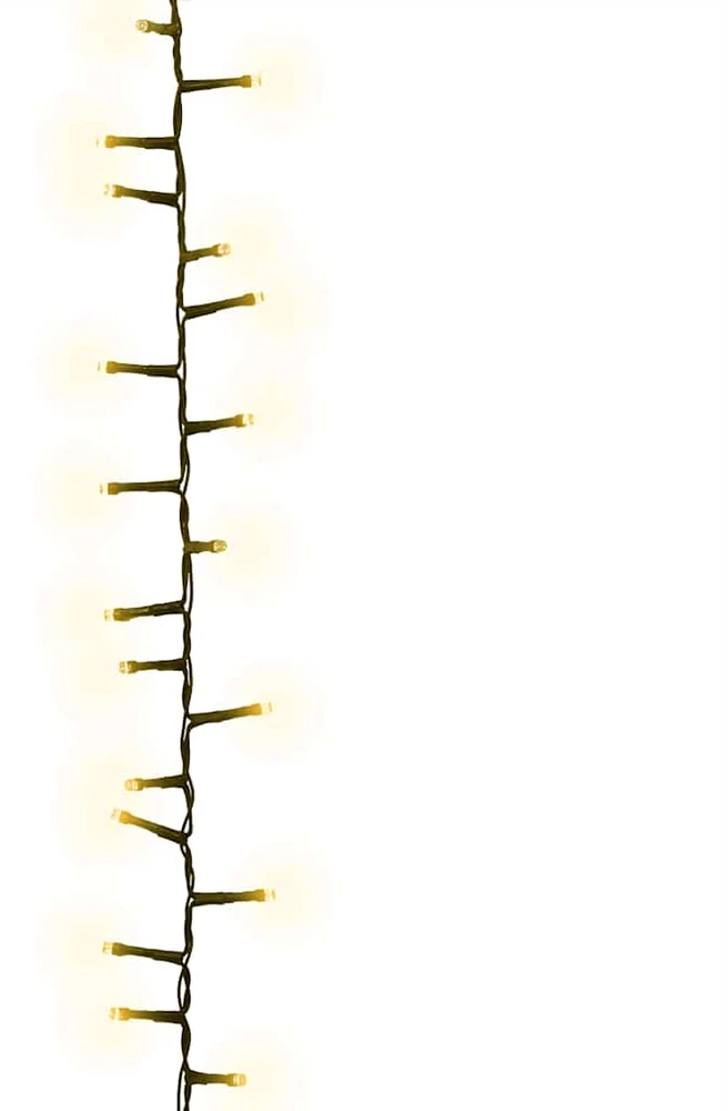 Smulkių LED lempučių girlianda, 65m, PVC, 3000 šiltų baltų LED