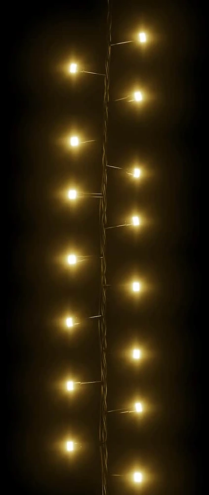 Smulkių LED lempučių girlianda, 65m, PVC, 3000 šiltų baltų LED