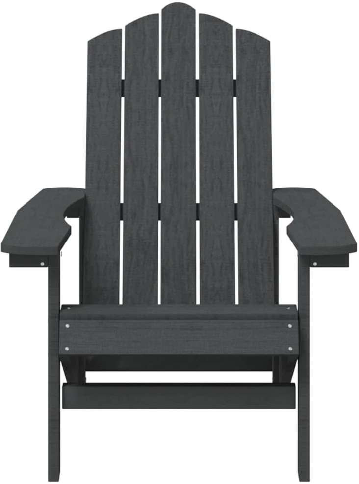 Sodo Adirondack kėdė, antracito spalvos, HDPE
