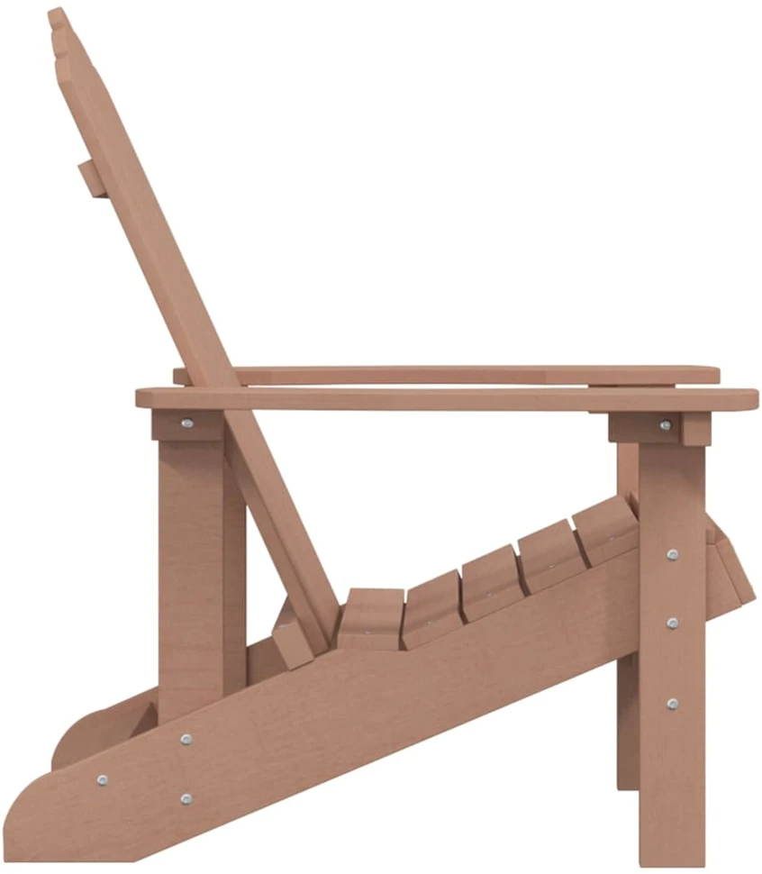 Sodo Adirondack kėdė, rudos spalvos, HDPE