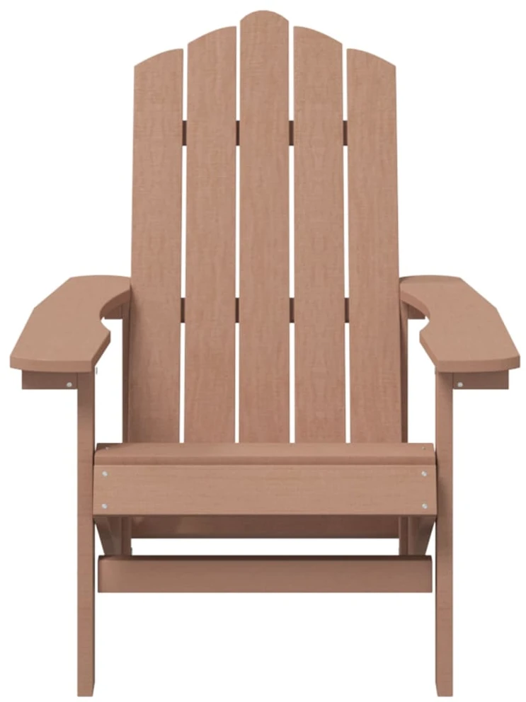 Sodo Adirondack kėdė, rudos spalvos, HDPE