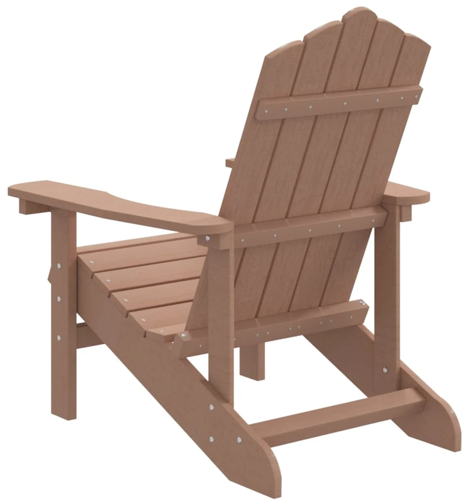 Sodo Adirondack kėdė, rudos spalvos, HDPE