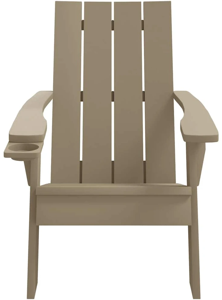 Sodo adirondack kėdė, šviesiai ruda, 75x88,5x89,5cm, PP