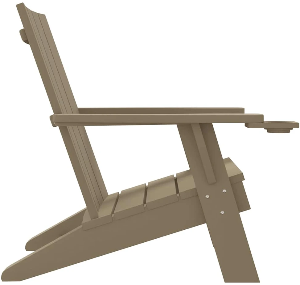 Sodo adirondack kėdė, šviesiai ruda, 75x88,5x89,5cm, PP